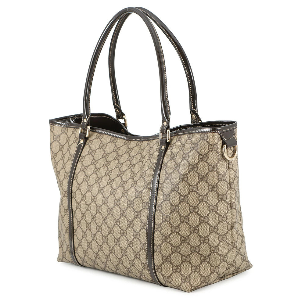 Gucci Patent GG Vernis Bag Supreme Tote Leather
